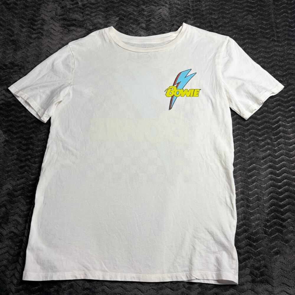 Rowdy sprout David Bowie T-Shirt white size L.18